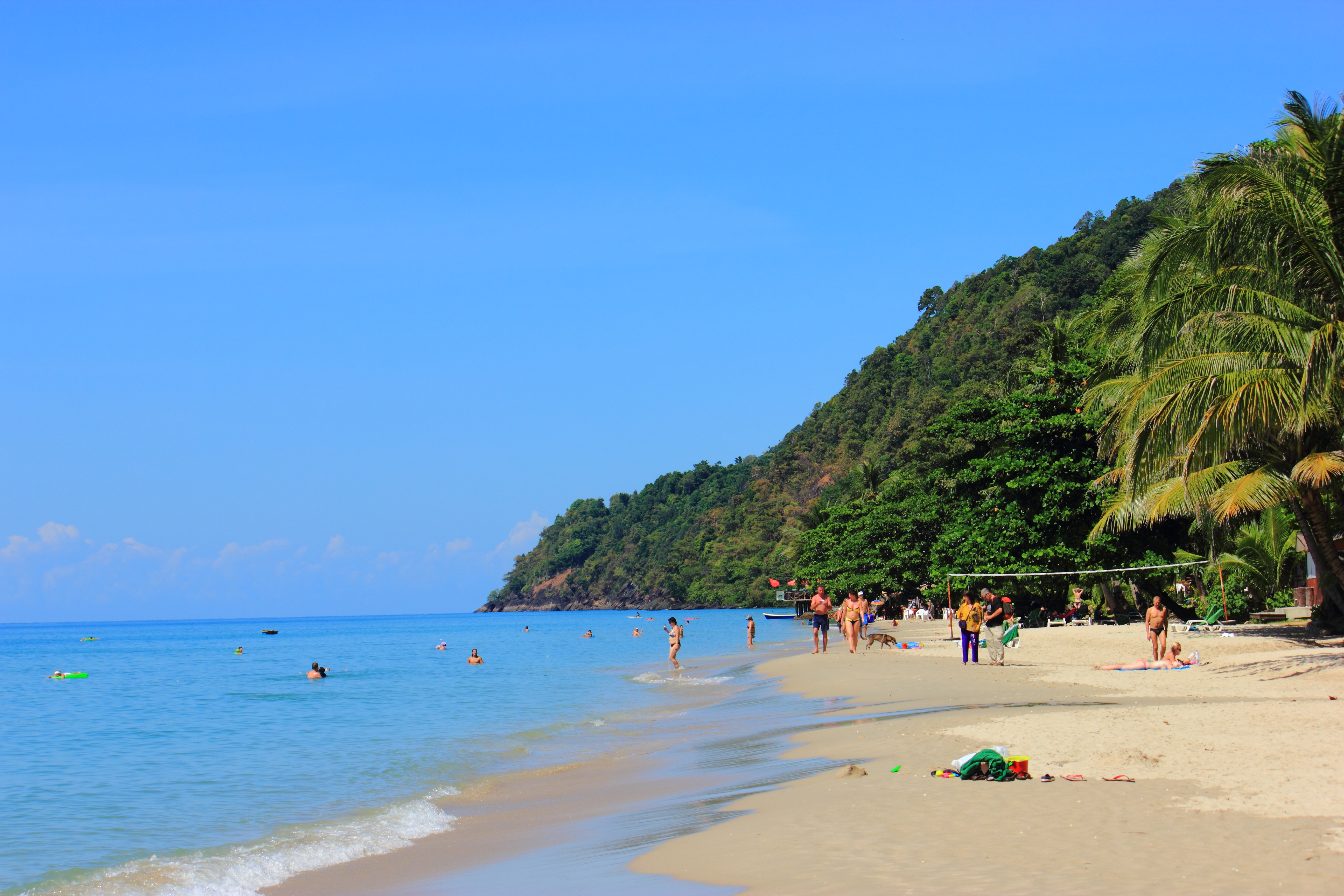 White sand beach på Koh chang